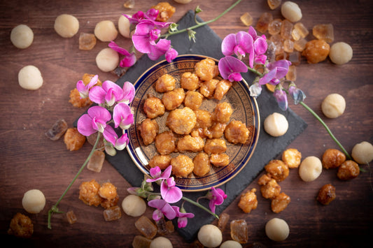 Gebrannte Macadamia