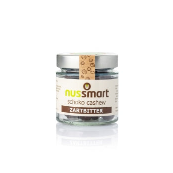 Schoko Cashewkerne Zartbitter - Rundglas 120g