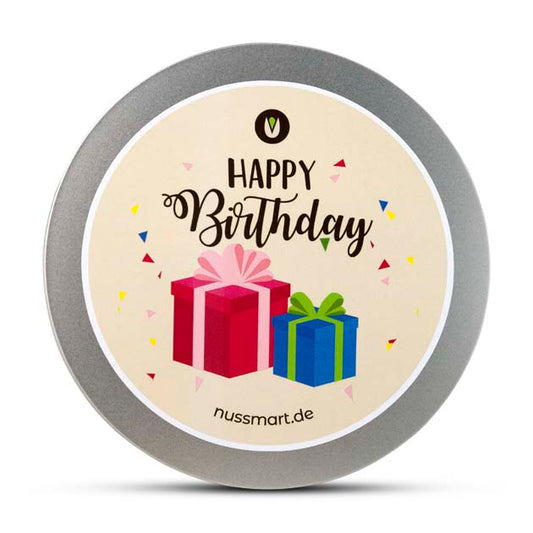 Premium Geschenkdose mit Nüssen – verschiedene Motive & Inhalte