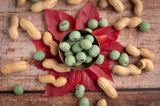 Wasabi Erdnüsse im Teigmantel