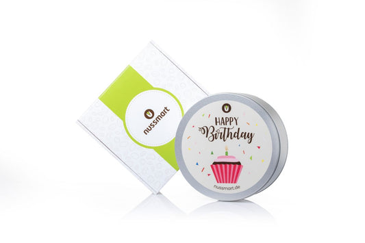 Premium Geschenkdose mit Nüssen – verschiedene Motive & Inhalte