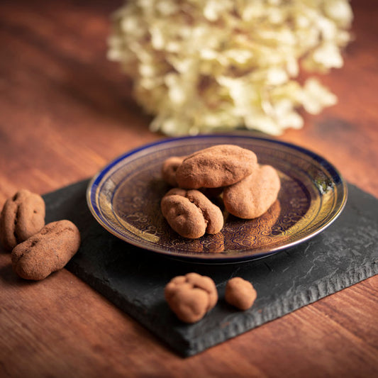 Schoko Trüffel Pekankerne mit Kakao umhüllt von nussmart