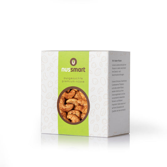 Verpackung mit nussmart BBQ Cashew für Geschenksets